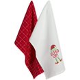 thumbnail image 1 of DII Christmas Tea Towels Decorative Kitchen Dish Towel Set, 18x28, Elfed Up, 2 Piece, 1 of 8