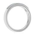 thumbnail image 2 of 1/4 Carat Baguette and Round Shape Diamond Wedding Band Ring in 10K White Gold (Ring Size 8.5), 2 of 6