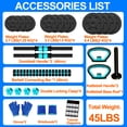 thumbnail image 5 of Adjustable Dumbbells, Portable Changeable Dumbbell, Kettlebells, Push up Stand and Barbell Set with Adjustable Weights Dumbbells-45LBS, 5 of 9