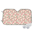 thumbnail image 2 of Picia Strawberry And Flowers Curved Windshield Sunshade Accordion Folding Style Auto Shade for Car Truck SUV Van Blocks UV Ray Sun Visor Protector -Medium, 2 of 7