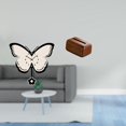 thumbnail image 2 of Reloj de pared moderno con diseño de mariposa y flor de acrílico, silencioso, ligero, PP, apto para sala de estar, dormitorio, cocina, oficina y estud, 2 of 8