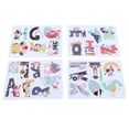thumbnail image 3 of Mgaxyff 4Pcs ABC Stickers Alphabet Decals 26 English Alphabet Cartoon Cute Animal Alphabet Wall Decal For Baby Room Kindergarten,ABC Stickers Alphabet Decals, 3 of 8