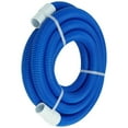 thumbnail image 2 of Pool Central Blow Molded PE Vacuum Hose with White Cuffs 27' x 1.25" - Blue, 2 of 3