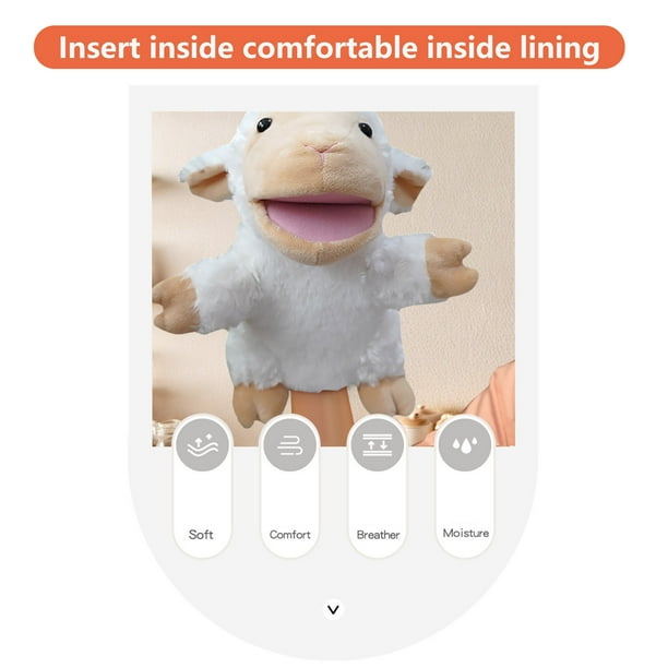 1pcs Zoo Animaux Gants en Peluche Marionnettes Jouets de Main ENFANT
