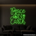 thumbnail image 2 of Glowneon Peace On Earth Neon Sign, Peace On Earth Led Sign, Peaceful World Gift, Christmas Gift, 2 of 5