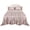 Cream Leopard, variant on Lirex Satin Sheet Set Twin, 3-Piece, 14" Deep Pocket, Soft Microfiber, Pink Rose Floral