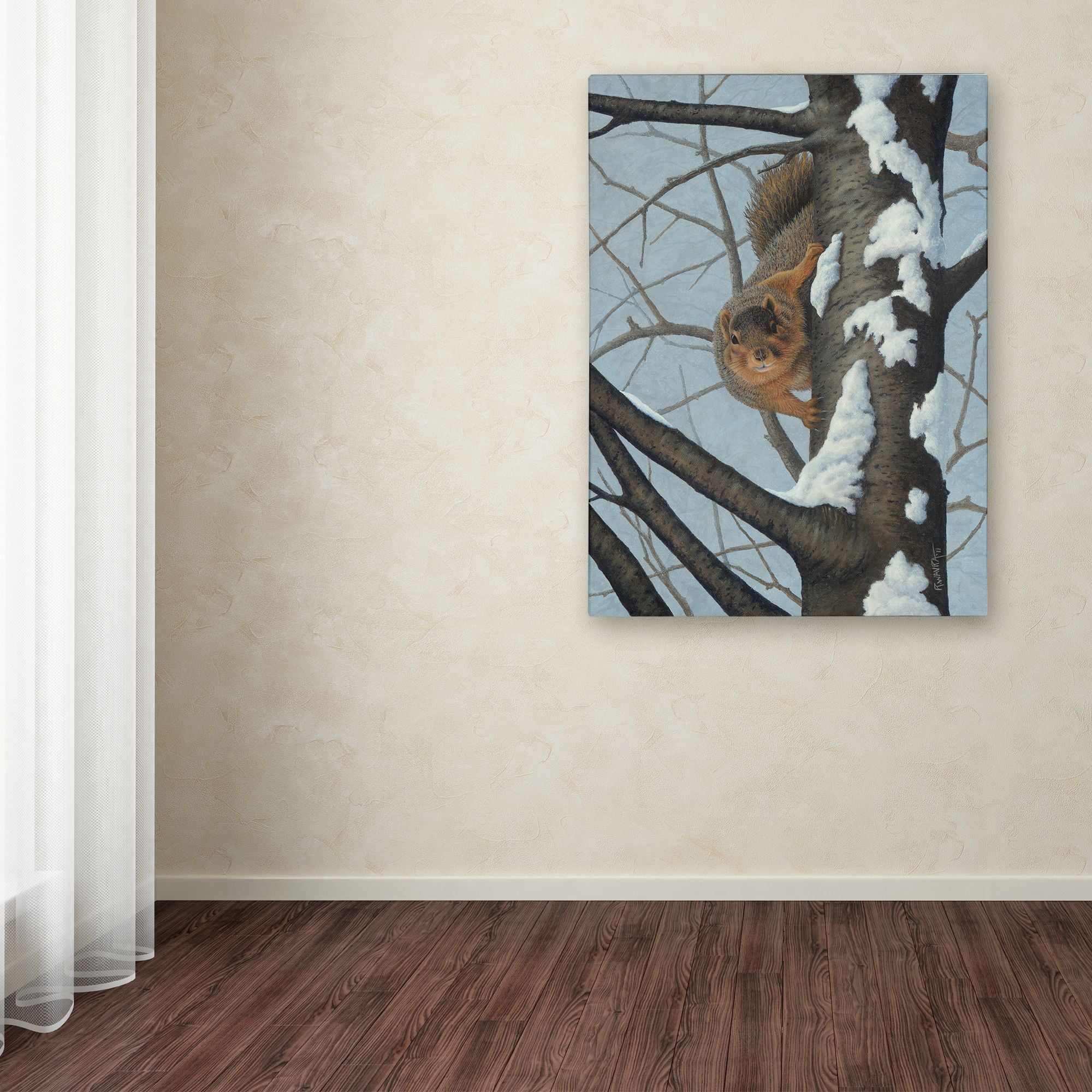 Trademark Fine Art 'What's Going On - Fox Squirrel' Canvas Art by Robert Wavra