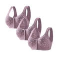 thumbnail image 1 of Bras for Women, 3PC Womans Plus Size Printing Comfortable Bra Underwear, 1 of 3