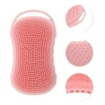 thumbnail image 3 of Unique Bargains 1 Pc Hangable Soap Shape Bath Brush Shower Brush Pink, 3 of 6