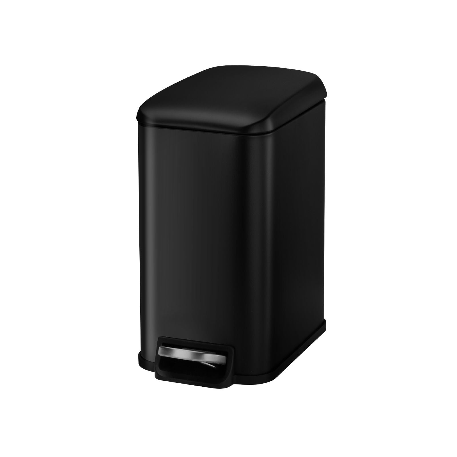 Bathroom Trash Can 6L Slim Design Silent Lid Foot Pedal Detachable Inner Bin Odor-Resistant for Bathroom Kitchen Office