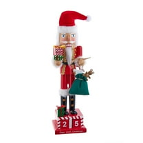 Kurt Adler Wooden 15-Inch Santa Calendar Nutcracker