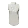 thumbnail image 3 of SuDongPo Womens Tops Women's Dressy Casual Tops Business Work Blouses Shirts Sleeveless Sleeve V Neck Tshirt Tops for Womens Tank Tops Shirts, 3 of 5