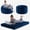 Blue, variant on SOLLED 4 in 1 Adult Bean Bag Chair 4ft Large Memory Foam Convertible Beanbag Bed with Removable Washable Cover for Teens Living Room Game Room Green