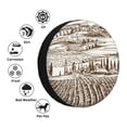 thumbnail image 4 of KLL Vineyard Landscape 1 Pattern 14-17 inch Spare Tire Cover Universal Wheel Protector for Truck SUV Trailer Camping Rv Tire Covers-17 inch, 4 of 6