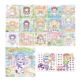 thumbnail image 4 of 12 pegatinas de princesas para vestir tu propia cara, pegatinas faciales DIY para niños, álbumes de recortes Estilo H, 4 of 9