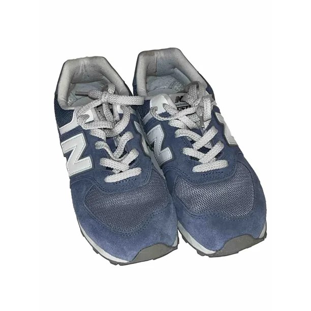 New Balance 574 Casual Shoes Lifestyle Sports Sneakers Blue Suede Women’s Sz. 5