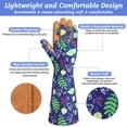 thumbnail image 2 of Gardening Gloves for Women, Long Leather Work Gloves Gardening Thorn Proof, Garden Gloves for Women Gardening Gifts, Breathable Cowhide Leather Gauntlet,Gardening Essentials(Medium, Blue), 2 of 8