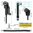 thumbnail image 3 of 14 Piece Angle Screwdriver Set, 105° Attachment for Cordless Screwdrivers, , Drill Extension, 3 of 7