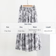 thumbnail image 3 of Vynhevius Women's Tiered Maxi Skirt Printed Elastic High Waist Summer Boho Casual Flowy Long Skirts, 3 of 4