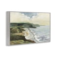 thumbnail image 4 of Stupell Industries Irish Coast Cliffs Landscape Painting Gray Framed Art Print Wall Art, 18 x 12, 4 of 10