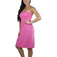 thumbnail image 3 of ToBeInStyle Women's Summer Beach Mini Tube Dress Bandeau - Pink - OS, 3 of 4