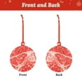 thumbnail image 2 of Sikiie Beef Steaks Acrylic Christmas Ornament Pendant Christmas Ornaments Hanging Ornament for Christmas Winter New Year Party -Round Shape, 2 of 7