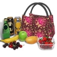 thumbnail image 3 of Easygdp Golden Snowflakes And And Butterflies Bolsa de Almuerzo Insulada Reutilizable, Bolsa de Mano y Bandolera para Oficina, Trabajo, Viajes, 3 of 6