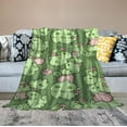thumbnail image 2 of ARISTURING Cute Frog Blanket for Girls Boys Women Frog Gifts for Frog Lovers Lightweight Frog Print Flannel Throw Blanket for Kids, 2 of 6