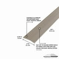 thumbnail image 3 of M-D Building Products 43858 2 In. X 36 In. Pewter Aluminum Carpet Trim w/ Screw Nails, 3 of 5