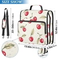 thumbnail image 2 of FORMRS Zipper Binder with Shoulder Strap 2-inch Ring 500 Sheet Capacity File Bag, Red Cherry, 2 of 5