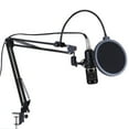 thumbnail image 1 of Condenser Microphone Bundle  BM-800 Mic Kit with Adjustable Mic Suspension Scissor Arm  Shock Mount and Double-Layer Acoustic Filter for Studio Recording & Brocasting (Gold 2), 1 of 7