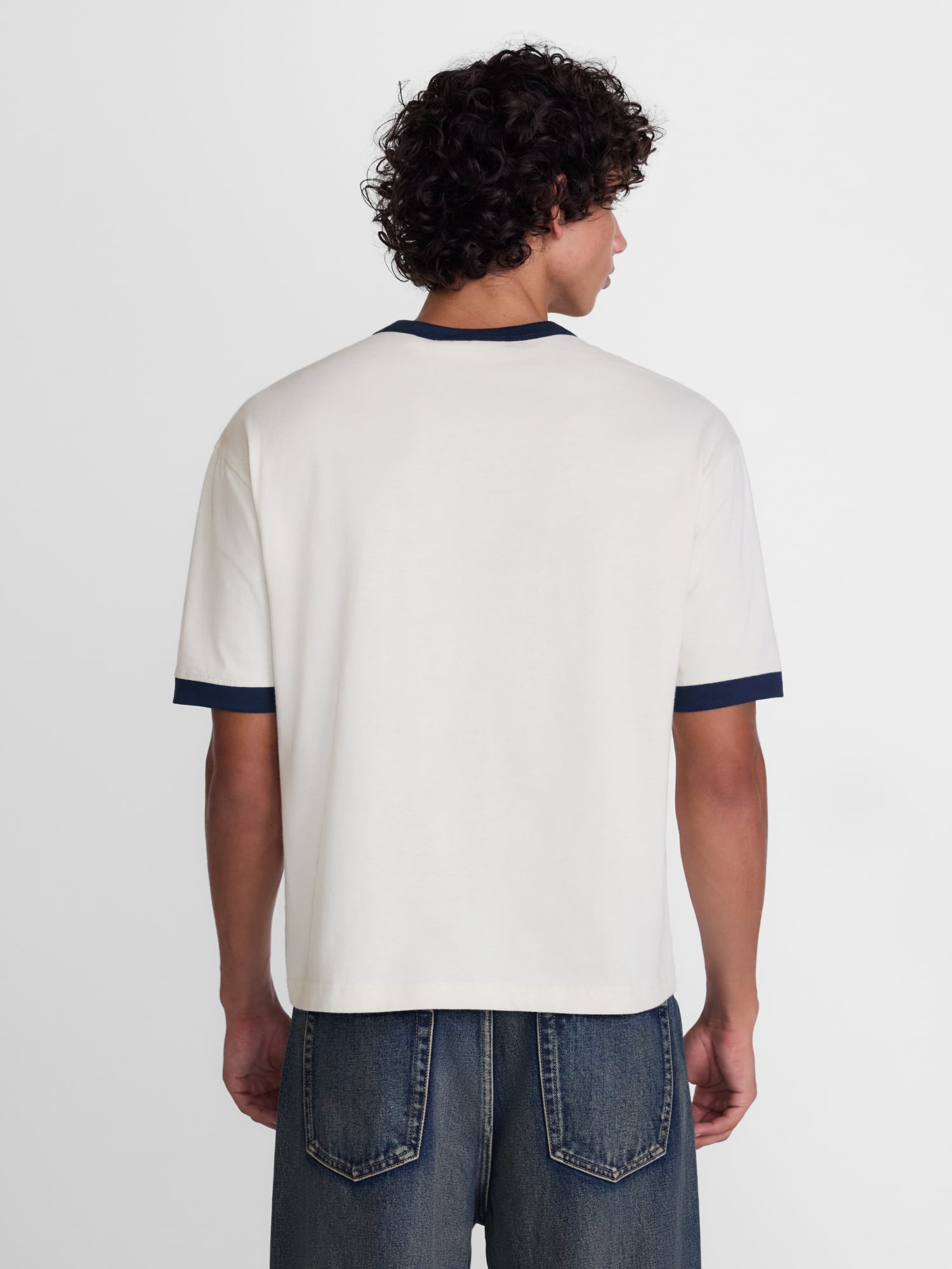 No Boundaries Cotton Ringer Tee, Men's & Big Men’s XS-3XL