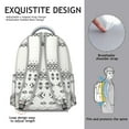 thumbnail image 5 of "Boho Student Backpack – Vintage Floral & Tribal Design, 17 Inch Laptop Pocket, Large Capacity for Books, Notebooks & Essentials", 5 of 6
