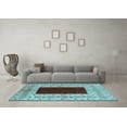 thumbnail image 3 of Ahgly Company Indoor Rectangle Oriental Light Blue Traditional Area Rugs, 8' x 10', 3 of 4
