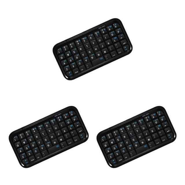 jesticaly Wireless Keyboard Handheld Size Universal Lightweight Small Receiver Strong Stability Smooth Ergonomics Pocket Keypad Smart TV 12.00*6.00*0.70cm 3Set