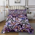 thumbnail image 1 of Erosebridal Colorful Butterflies Coverlet Set Queen, Wild Animal Bedding Set 3 Pieces, 1 of 5