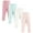 Pink Mint, variant on Hudson Baby Tapered Ankle Pants, 4- Pack, 0/3 Months- 5T