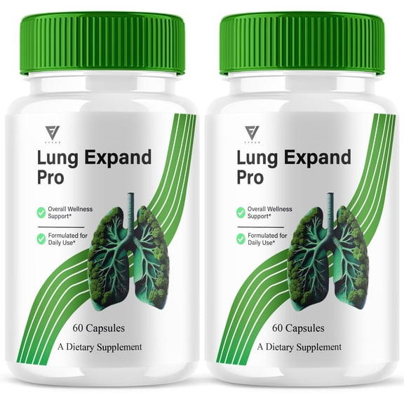(2 Pack) Lung Expand Pro, LungExpandPro Advanced Supplement (120 Capsules)
