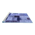 thumbnail image 2 of Ahgly Company Machine Washable Indoor Rectangle Patchwork Blue Transitional Area Rugs, 8' x 12', 2 of 4