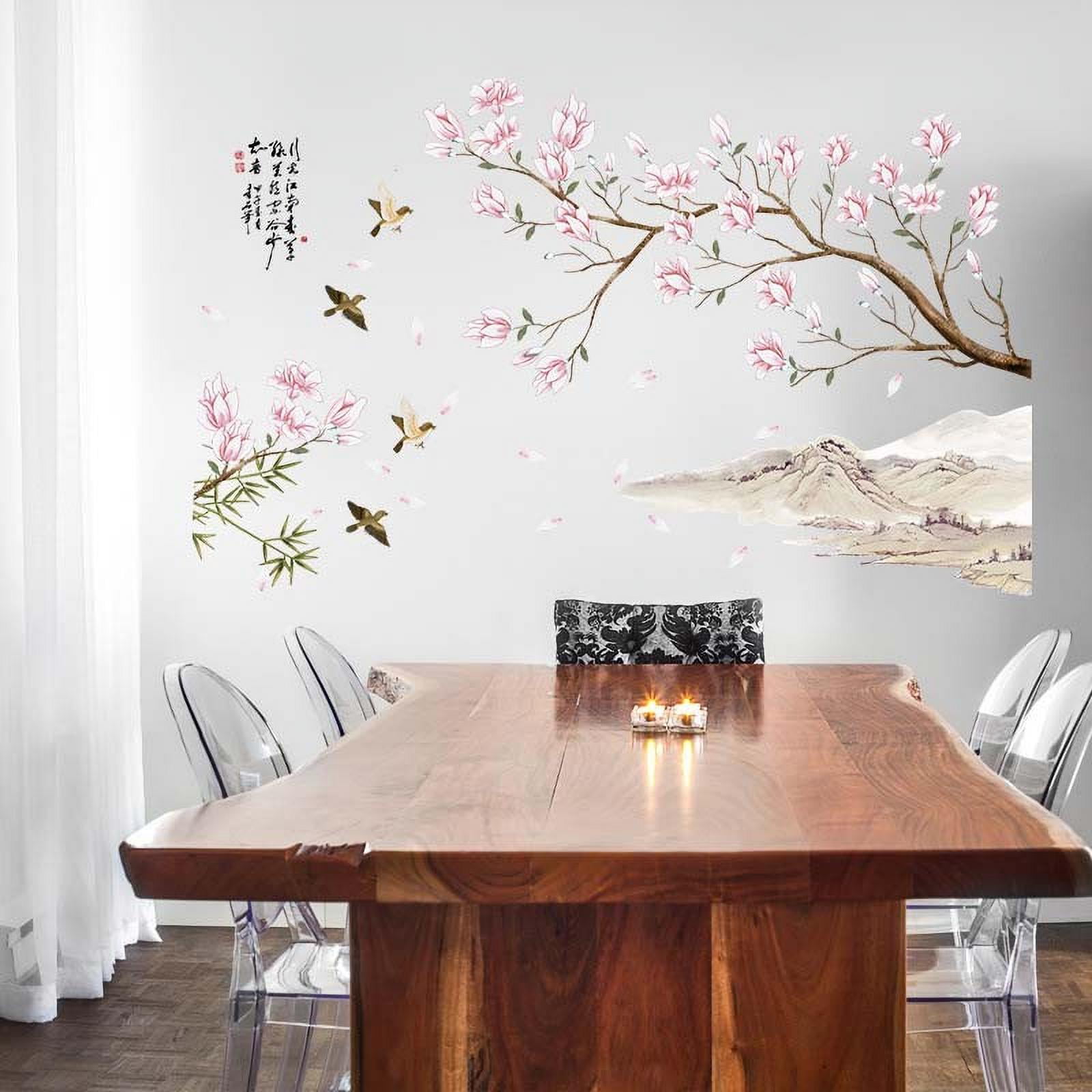 Waterproof Removable Vinyl Art Peach Blossoms Home Wall Sticker Decal Decors