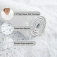 thumbnail image 6 of Cshidworld Ultra Soft Rug for Living Room, 4X6 Fluffy Area Rug for Bedroom, Modern Shaggy Carpets Fuzzy Rug for Teens Dorm Bedside Home Decor Aesthetic, Heavy Duty Non Slip, White, 6 of 7