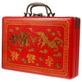 thumbnail image 1 of Chinese Mahjong Box Traditional Mahjong Tiles Storage Box Empty Rectangle Storage Box, 1 of 5