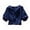 Navy, variant on Womens Short Sleeve Cropped Tops Dressy Casual Solid Button Down Blouse Collared Shirt Crop Graphic Tee M-3XL