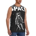thumbnail image 2 of Disketp Astronaut At Spacewalk Sleeveless Tshirts For Men, Muscle Shirts For Men Dry Fit Tank Top-Medium, 2 of 8