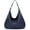 Blue, variant on CoCopeanut Hobo Tote Bag for Women Soft Faux Leather Shoulder Bag Retro Satchel Zipper Closure Handbag Large Capacity Purse