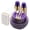 Purple, variant on Goodluck Disposable Plastic Dinnerware Set 175PCS for 25 Guests Clear Blue Plates with Gold Trim, Gold Silverware, Cups, Napkins for Party, Wedding & Graduation