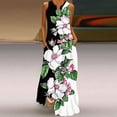 thumbnail image 3 of Charella Dresses for Women 2024 Sleeveless Loose Fit V-Neck Dresses with Two Pockets Spring and Summer Beach Dress,Black,XL, 3 of 5
