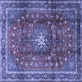 thumbnail image 1 of Ahgly Company Indoor Square Persian Blue Traditional Area Rugs, 8' Square, 1 of 4