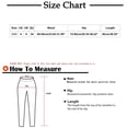 thumbnail image 3 of uublik Womens Pants Leggings High Waist Stretchy Classic Skinny Pants Slimming Jeggings Denim Trousers Pants, Blue, 3 of 5