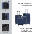thumbnail image 2 of Set Juego de 4 Maletas ABS Miami 26" 20" 24" y 28"  Azul 4 Ruedas 360°, Reforzadas, Livianas y Duraderas, 2 of 7